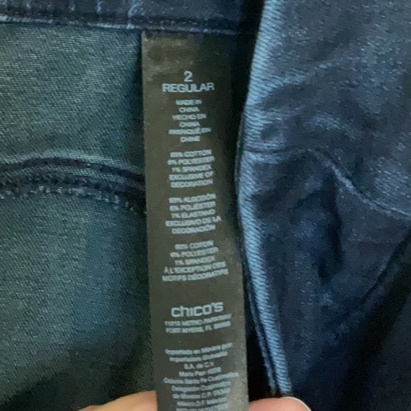 Chico’s So Perfect Denim Legging - Size 2 or 12 - Picture 6 of 8